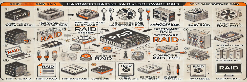 RAID setup guide: Hardware vs. Software RAID and steps.