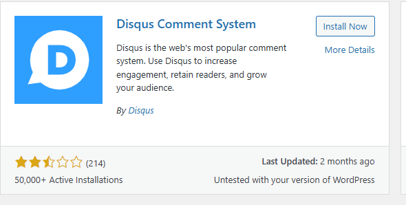 a screenshot of Disqus comment system