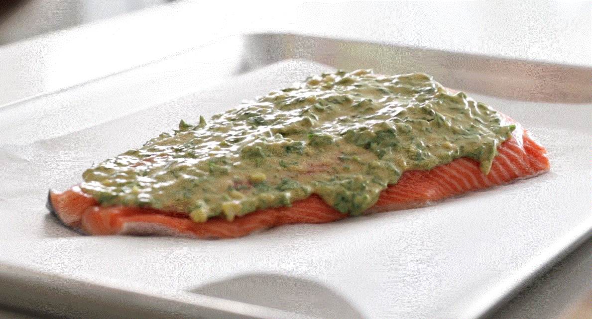 Coat the Salmon Generously
