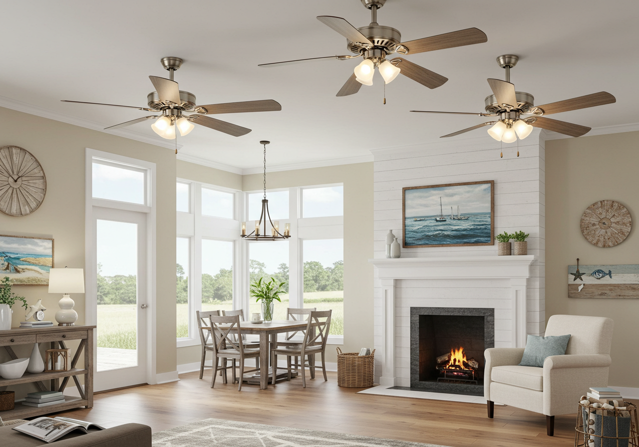 Ceiling with Ceiling Fans