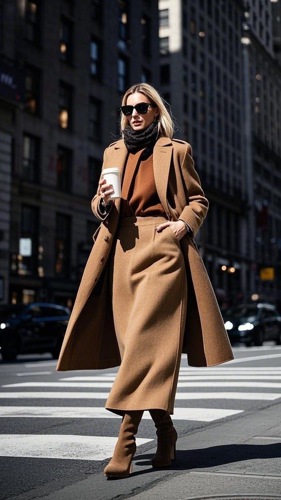 Sleek Winter Style with the Maxi Skirt: A Chic Look for Women