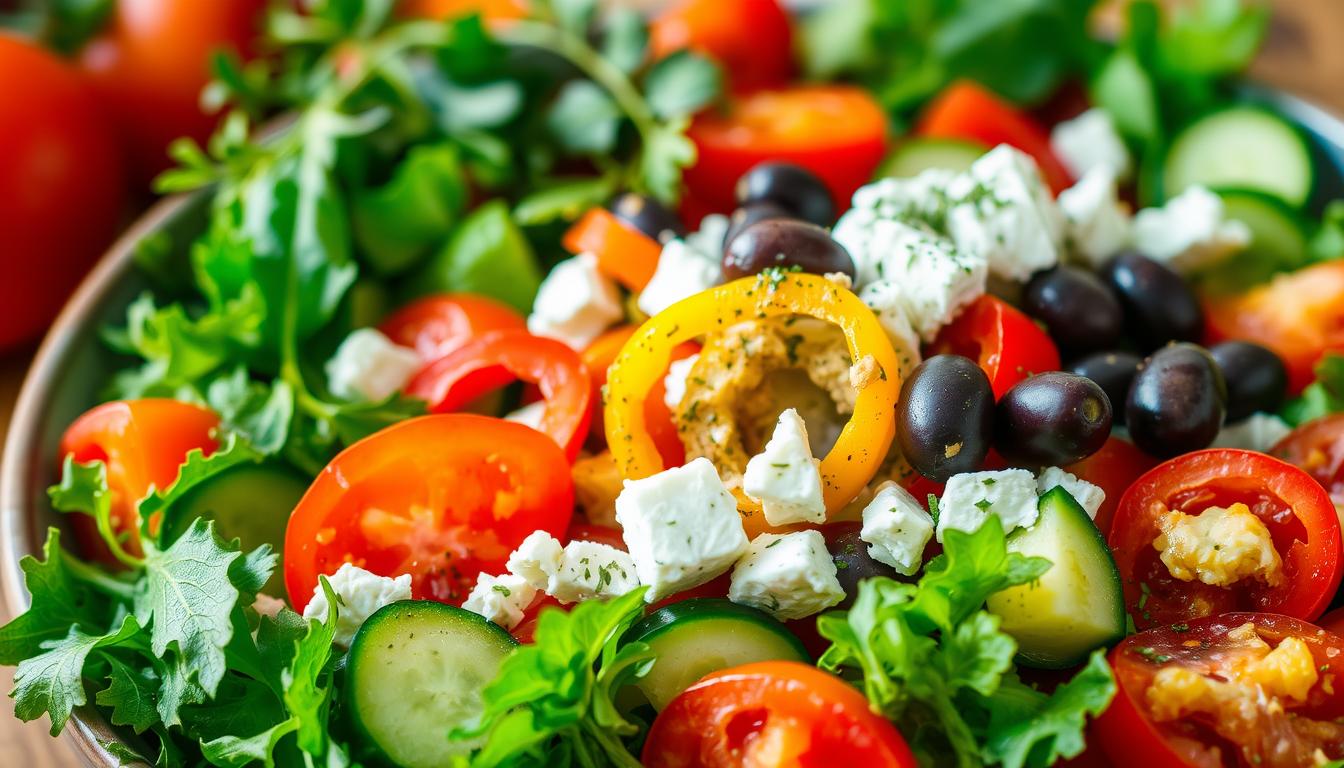 Mediterranean-inspired cuisine dense bean salad