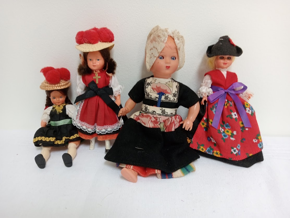 A collection of German dolls from different regions