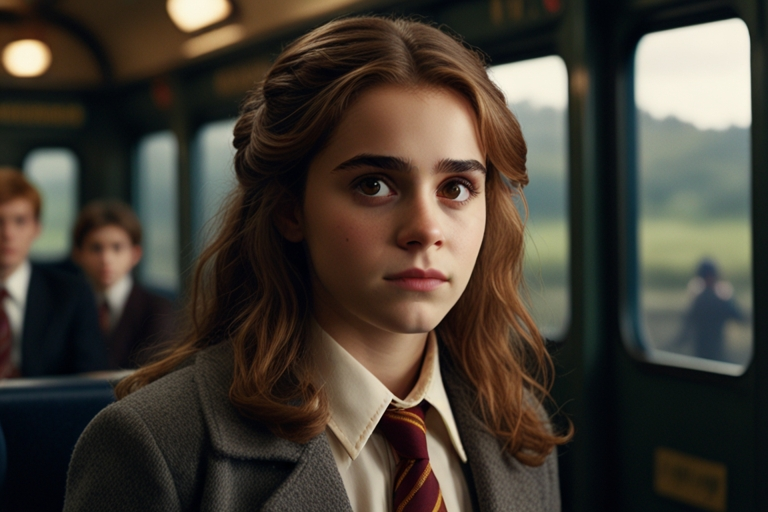 How Did Hermione Recognize Harry on the Train
