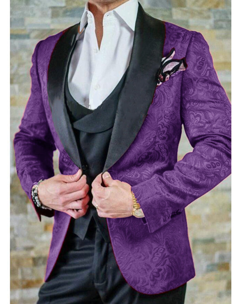 Black And Purple Suits for Men: Elevate Your Style Game