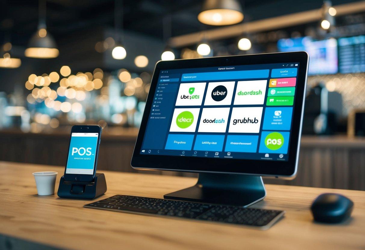 The point of sale system from POS.cat integrates with UberEats, DoorDash, and Grubhub