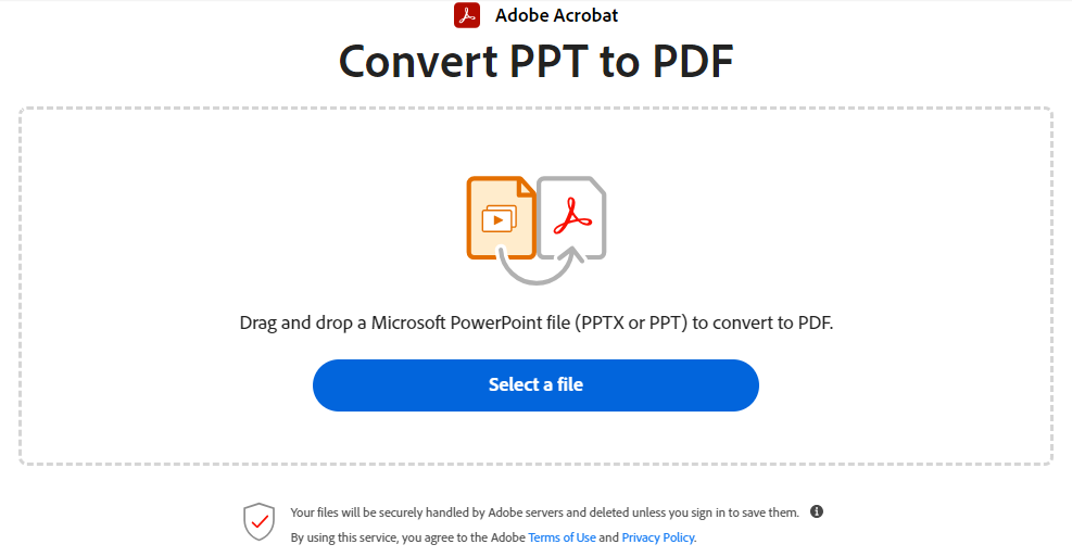 Convert PPT to PDF