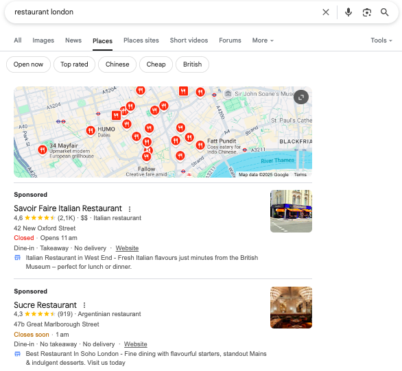 positioning google business profile card