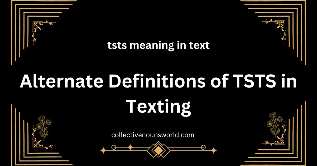 TSTS in texting
