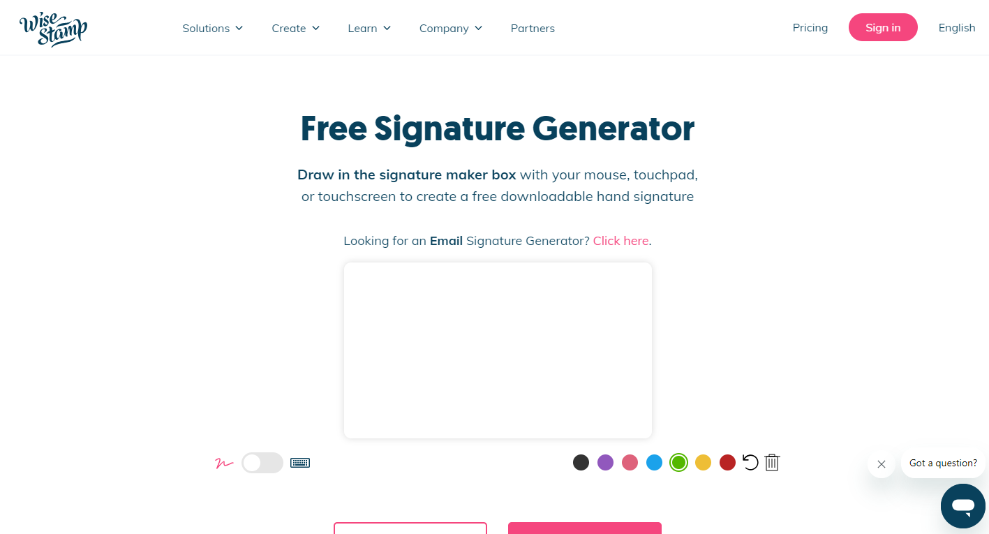 Handwritten Signature Generator