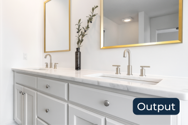 the future of home remodeling practical uses of ai in design bathroom with knob hardware on vanity cabinets custom built michigan