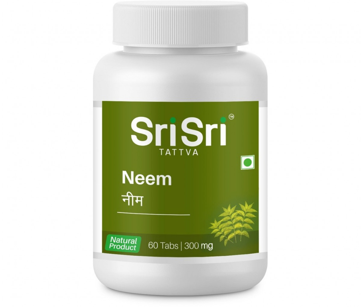 Buy Ayurvedic Neem Tablets for Immunity and Skin Health - Image of SRI SRI NEEM