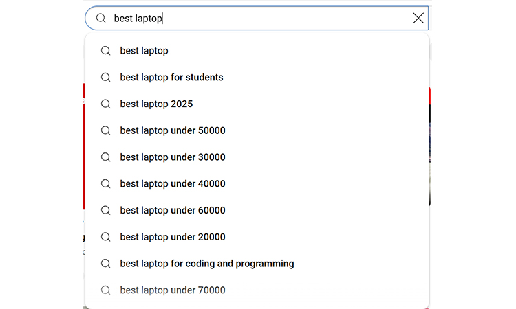 Use YouTube Autocomplete- youtube keyword research