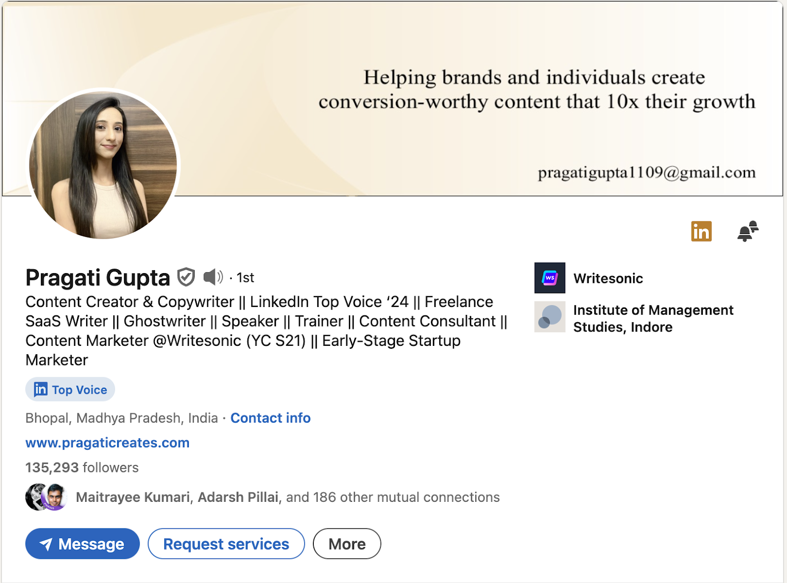 Pragati Gupta - LinkedIn Top Voice