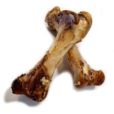 Ostrich bone, a hard but slightly softer dog chew