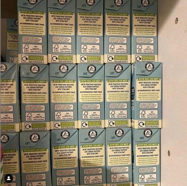 cupboard full of less than 5 percent fat dog food from nature diet 