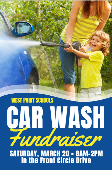 School car wash fundraiser poster example- missionprint.com