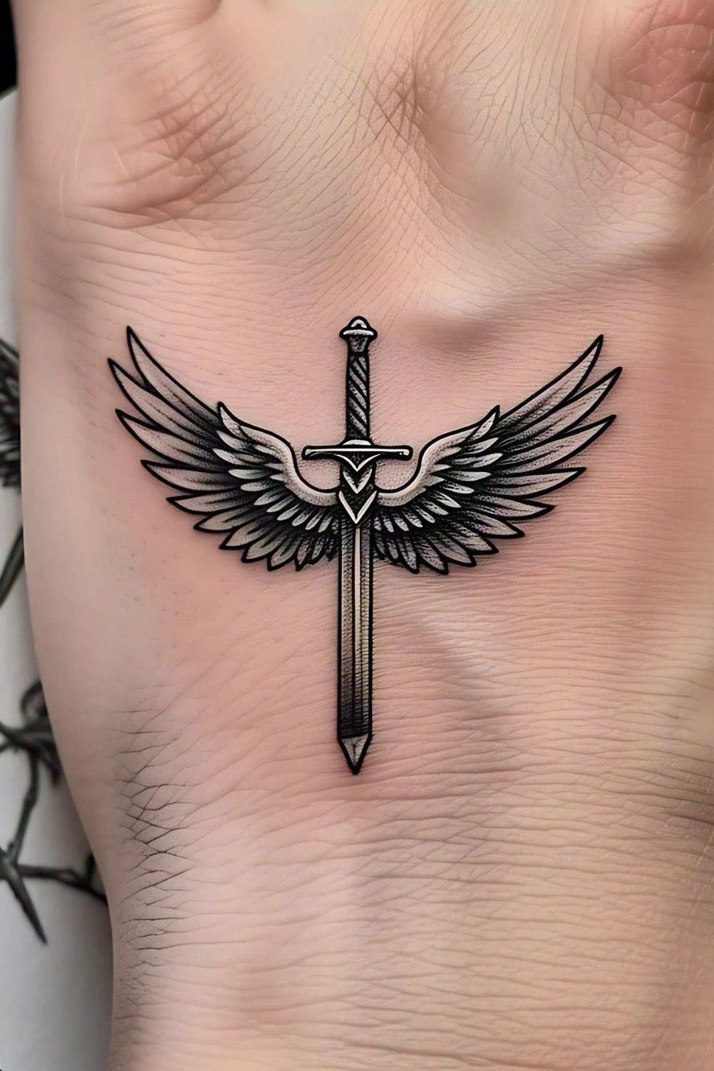 Saint Michael Tattoo on the Hand or Wrist