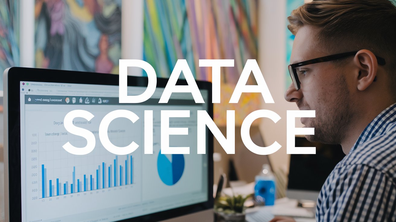 Visualize an engaging infographic summarizing what data science entails.