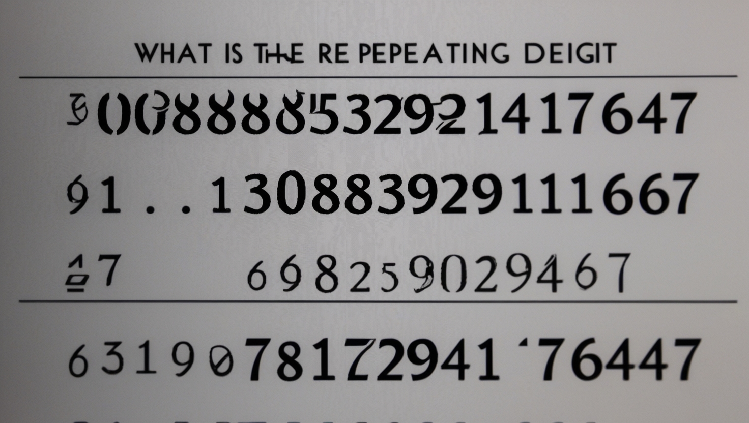 What is the 300th Digit of 0.0588235294117647