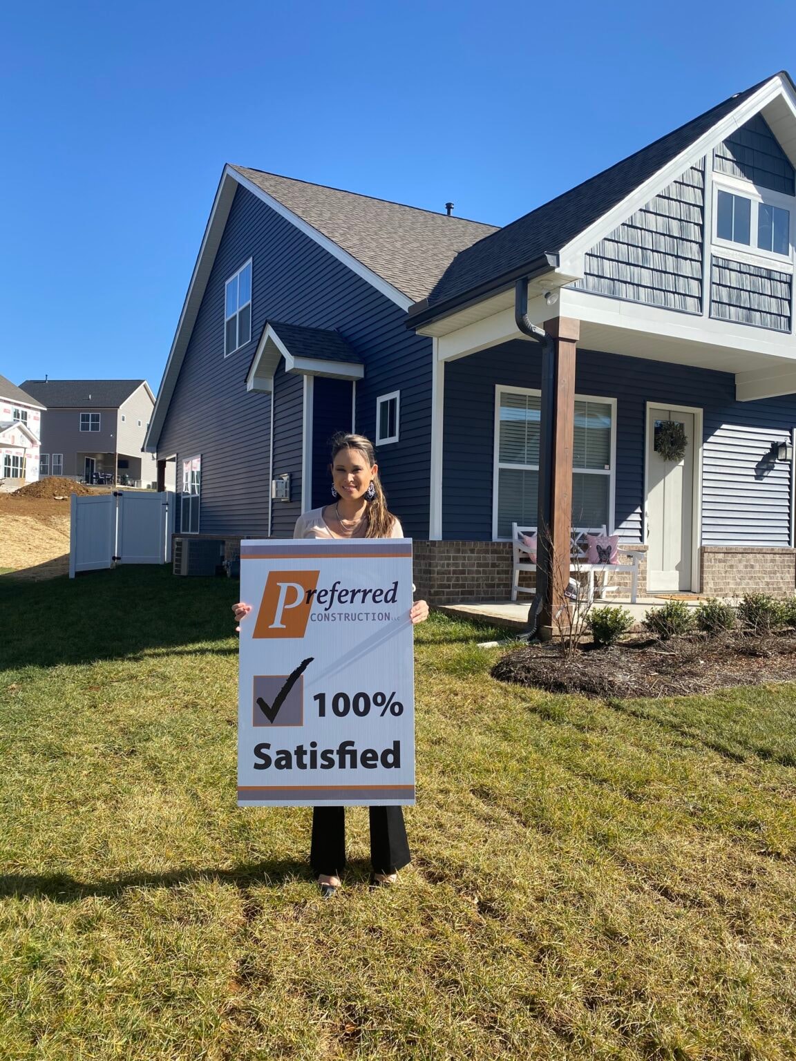 100% satisfied customer Preferred Construction