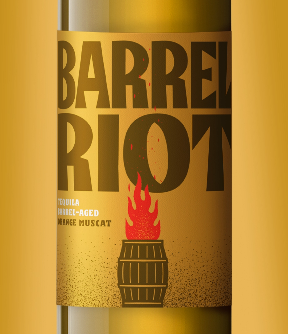 Image from the Barrel Riot: Crafting a Wine Branding and Visual Identity article on Abduzeedo
