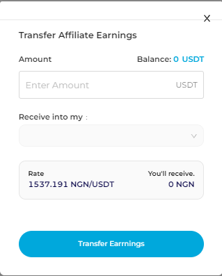 How to withdraw from your affiliate balance 