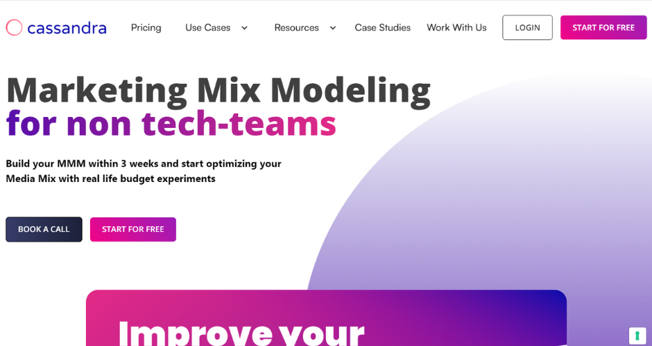 Best Media Mix Modeling Platforms And Tools: Cassandra