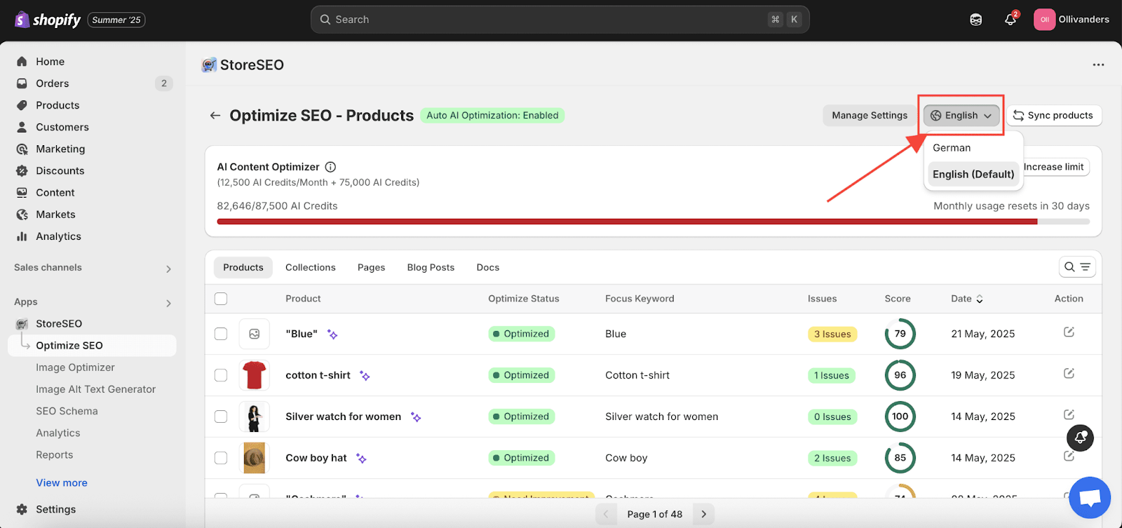 How to Optimize Translated Shopify Products with StoreSEO?