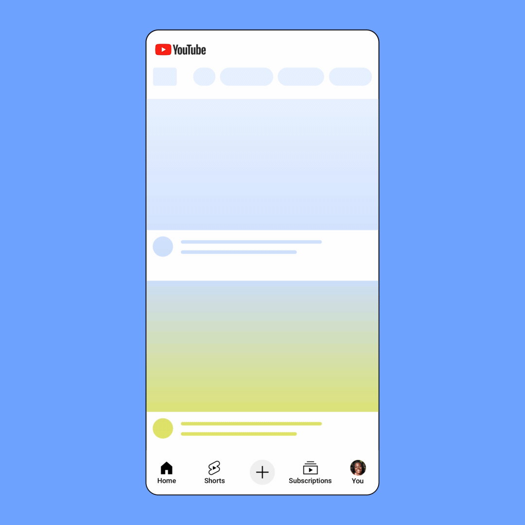 示意家長和青少年如何透過全新的家庭中心連結 YouTube 帳戶