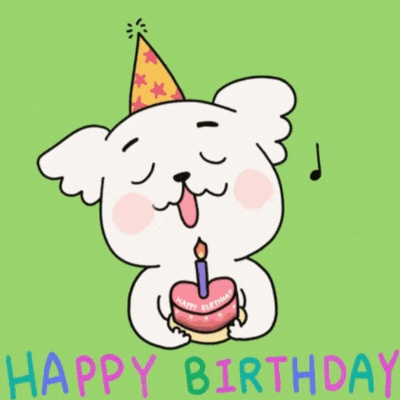 Happy birthday cake gif