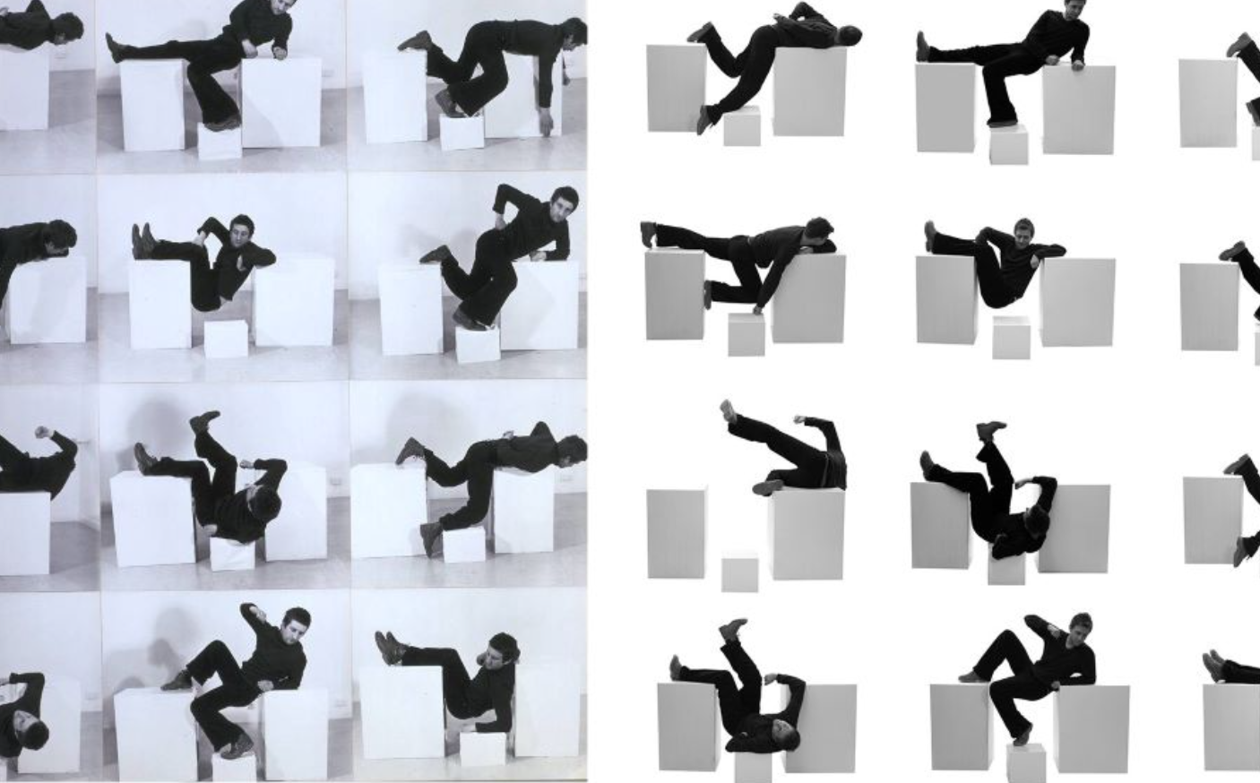 Màn trình diễn của nghệ sĩ Bruce Mclean - "Pose Work For Plinths I 1971"