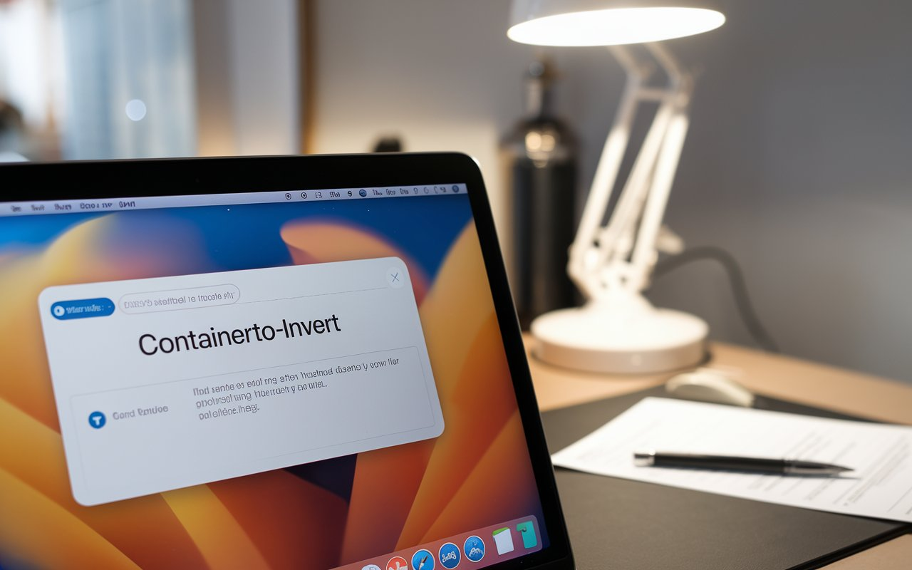 How to Fix ContainerToInvert OSX Backup