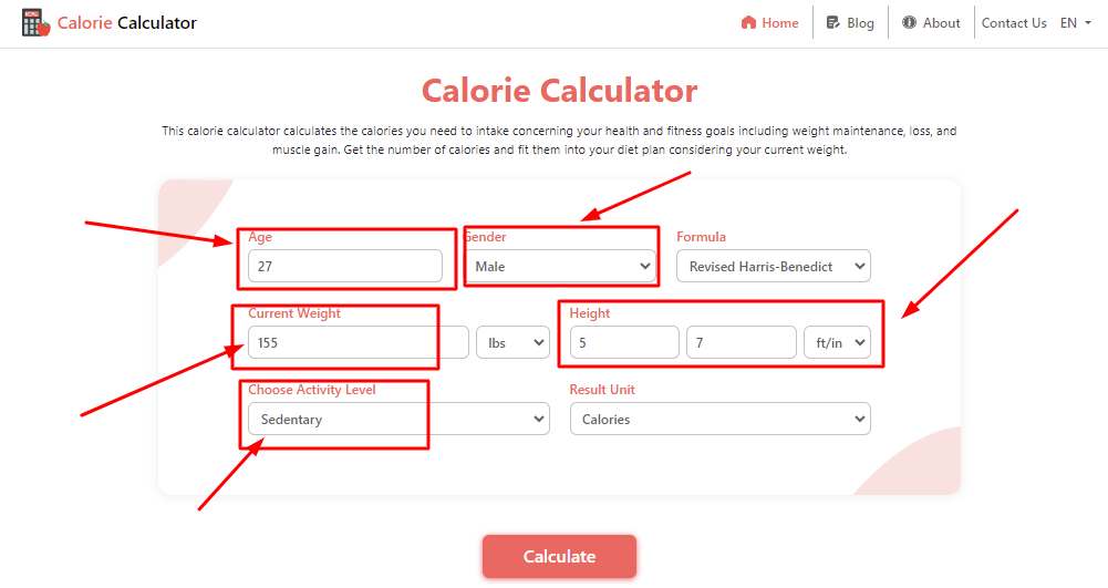 Calorie Calculator