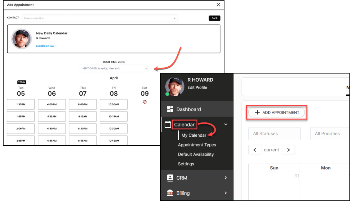 SuiteDash Appointment Scheduling