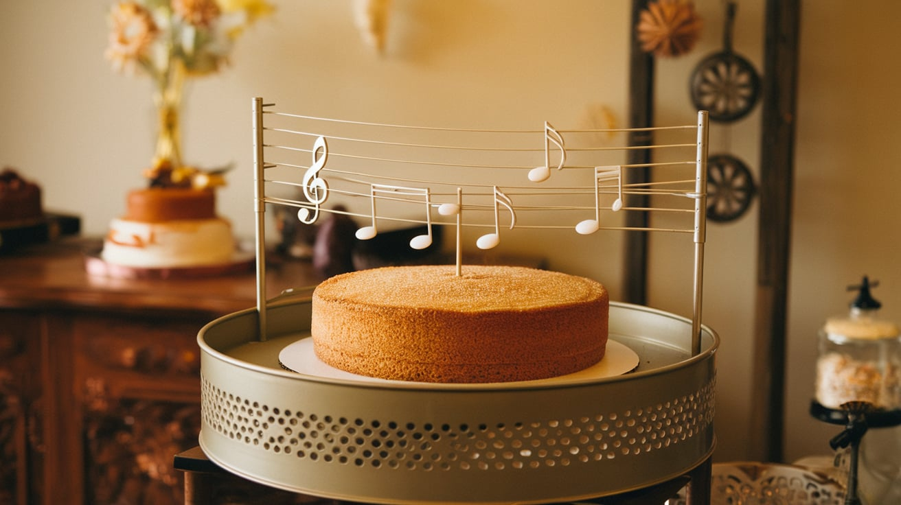 Prepology musical cake tray features