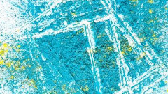 Pile Aquamarine Yellow Bright Dry Colors