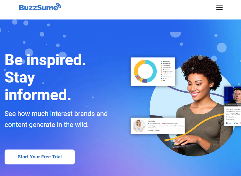 Screenshoot interface buzzsumo