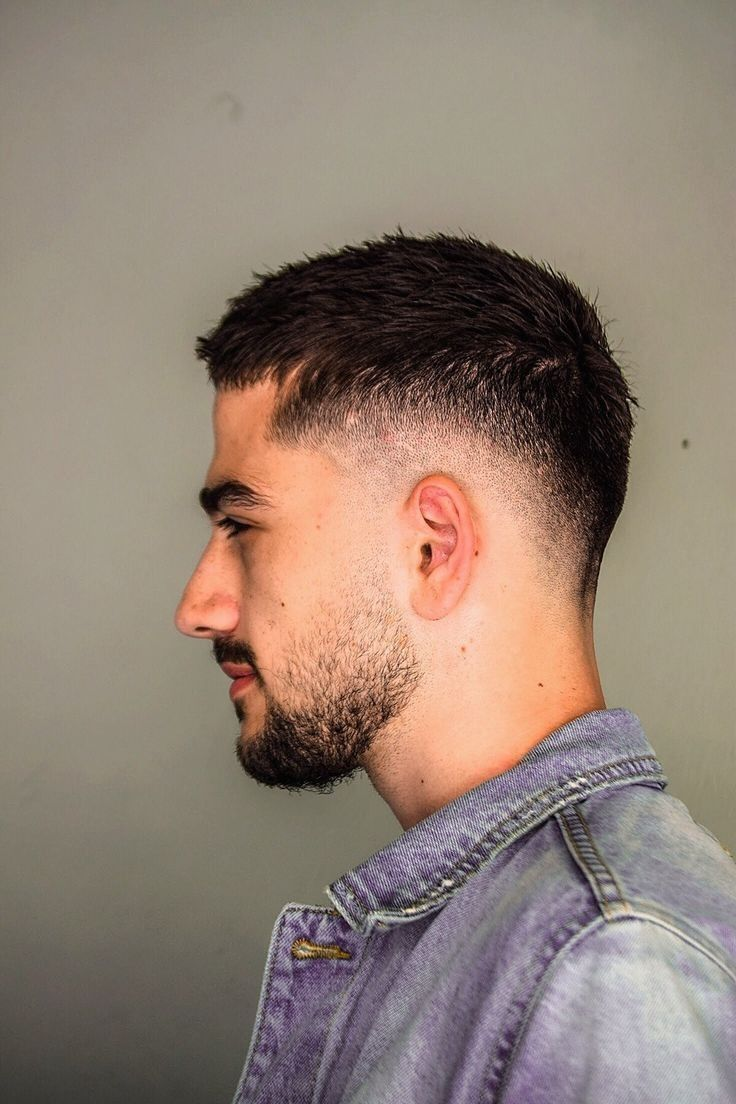 Low Fade with Caesar Cut