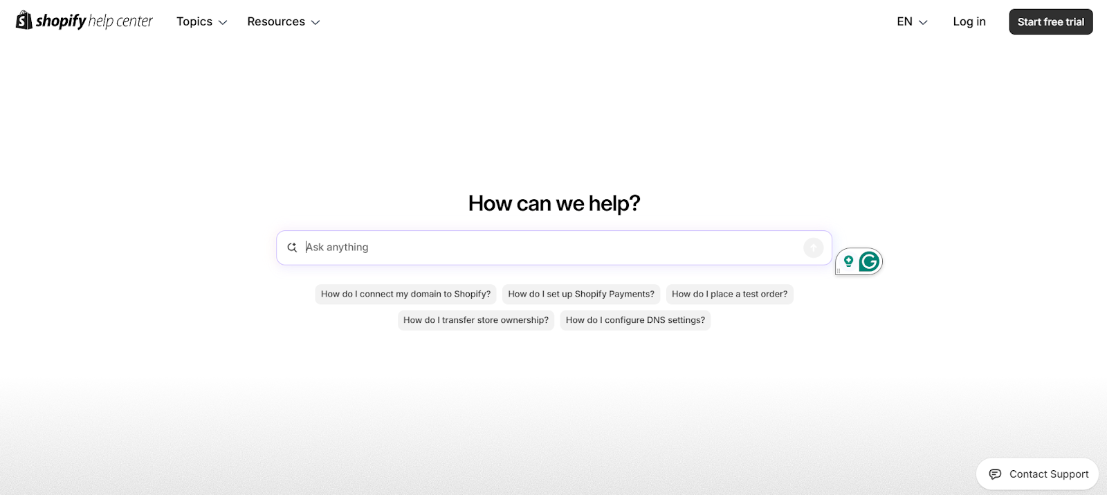 shopify support
