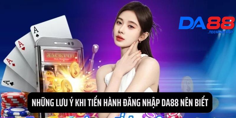 Một số điều quan trọng khi thực hiện đăng nhập DA88