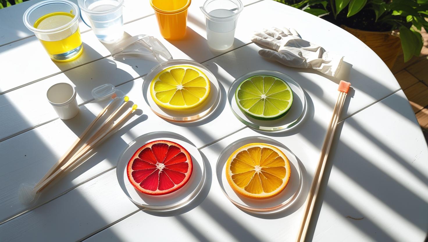 Real Fruit Slice Resin Coasters