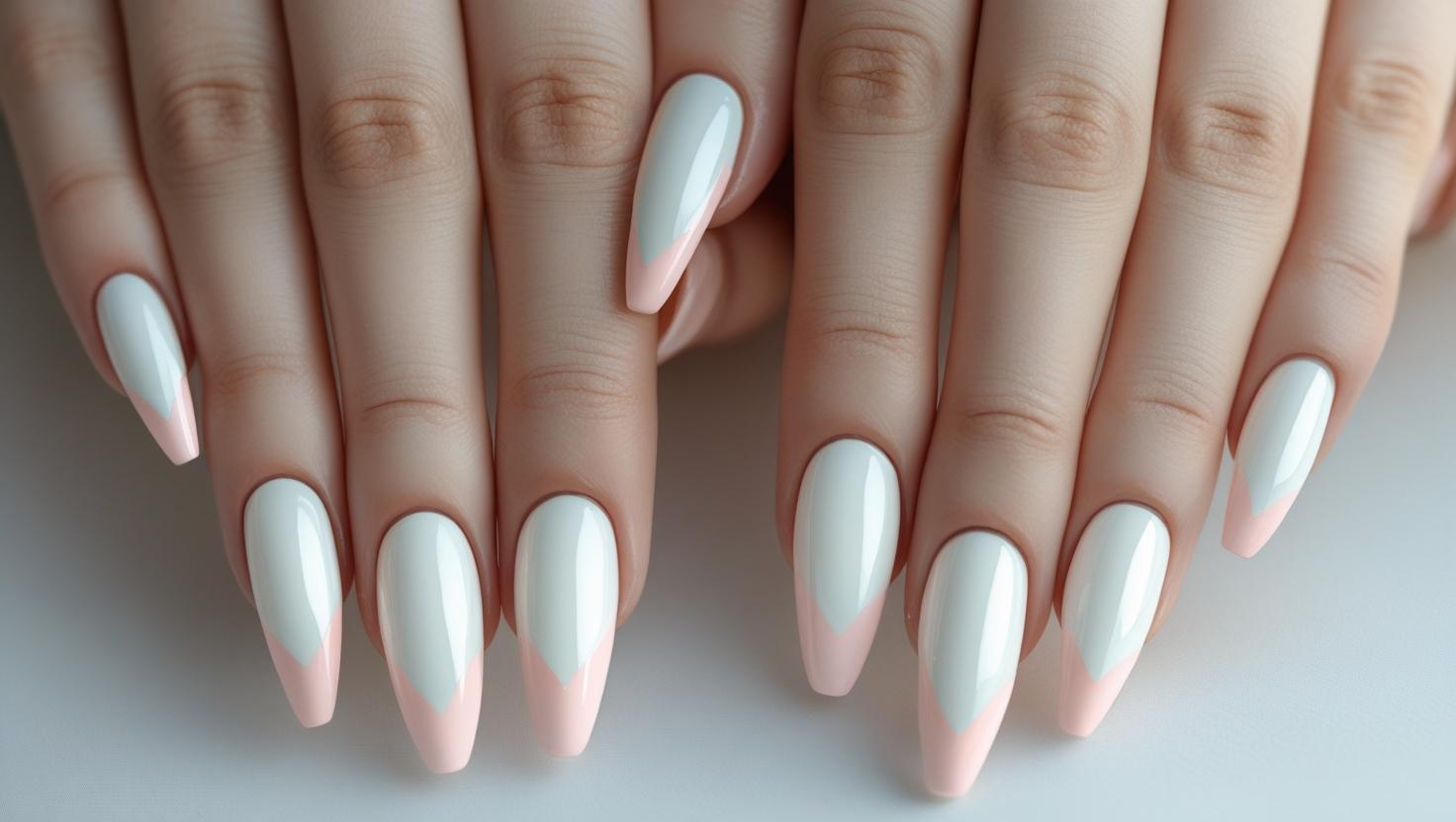 Classic Pastel French Tips