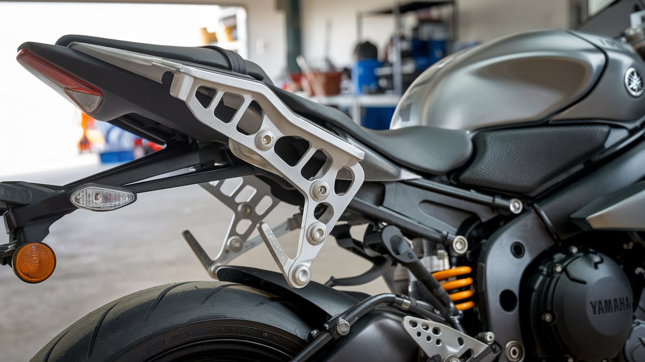 OEM dimensions of the 07 Yamaha R6 passenger pegs