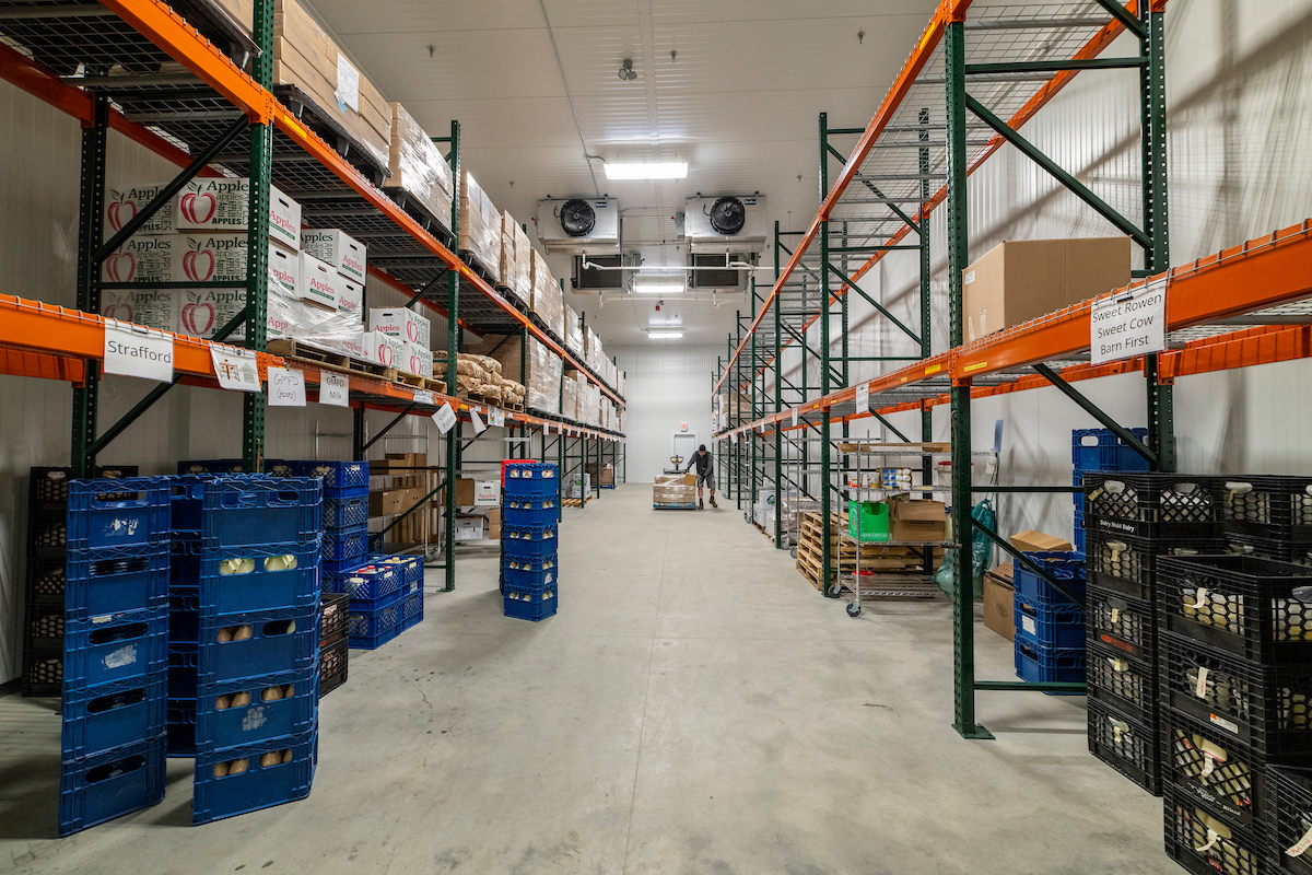 cold storage at the CAE Food Hub 