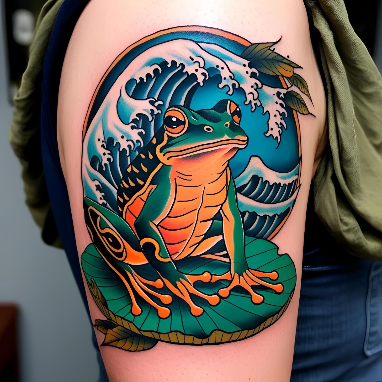 Samurai Frog Tattoo
