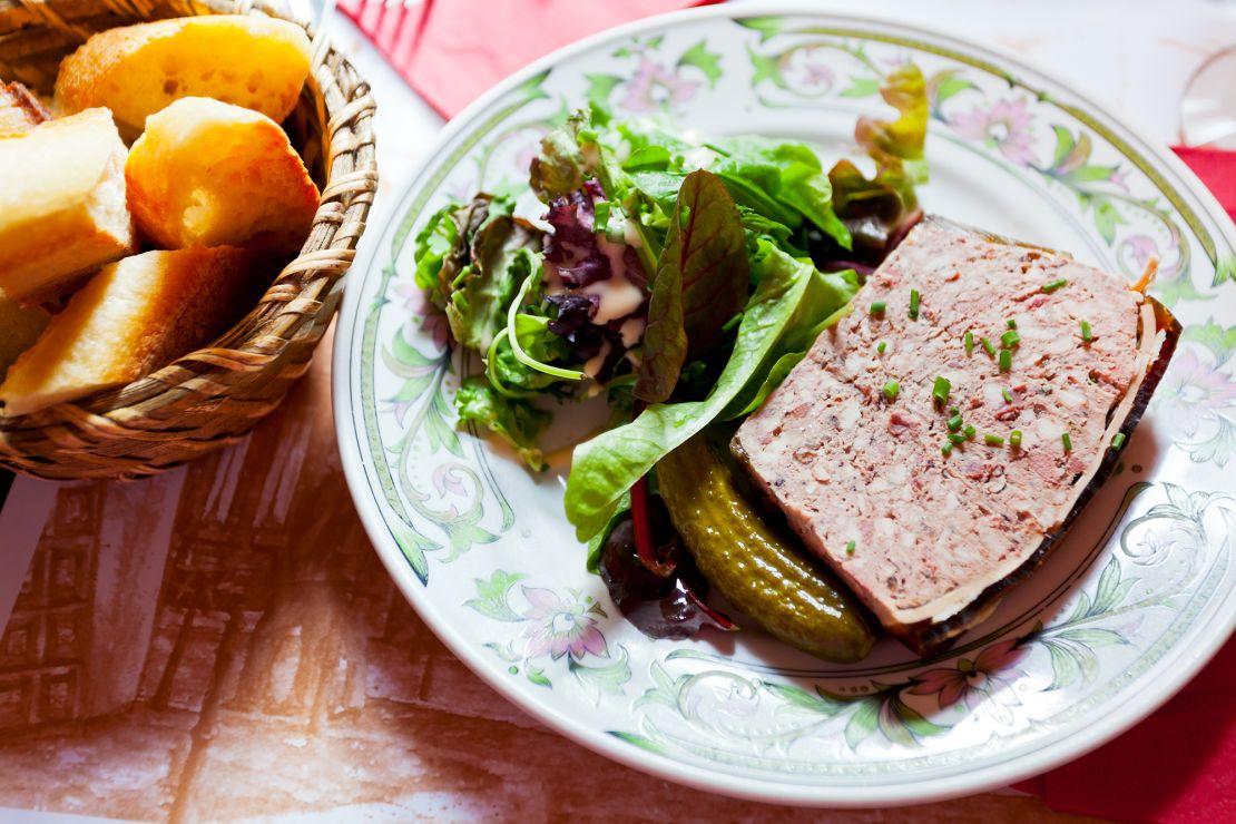 Terrine: A loaflike shape defines this  dish, but you can experiment with many flavor combinations.