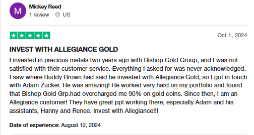 review 4 of Allegiance Gold