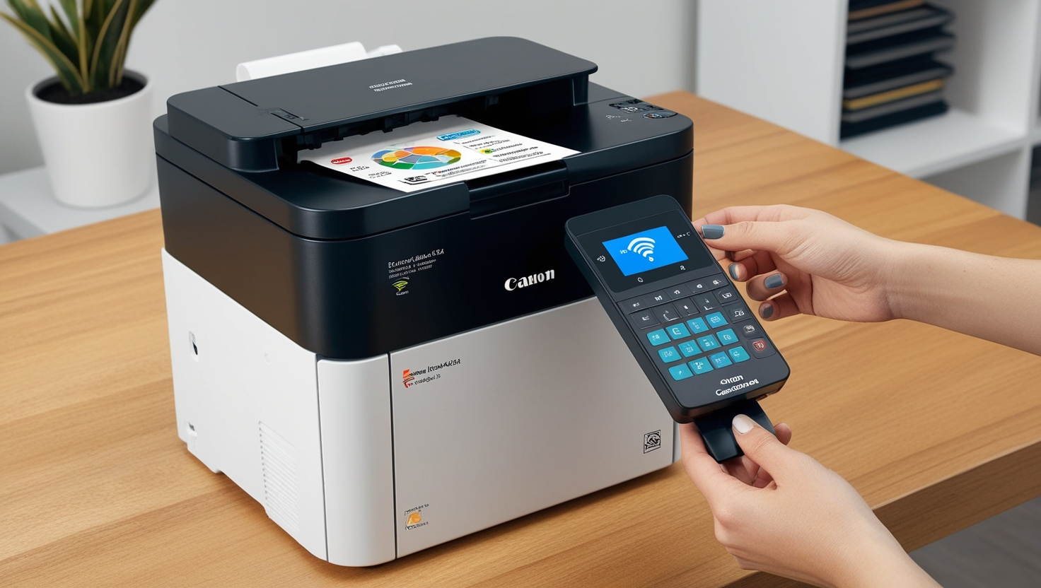 How to Connect Printer to WiFi Canon Color ImageClass RFB44CD4