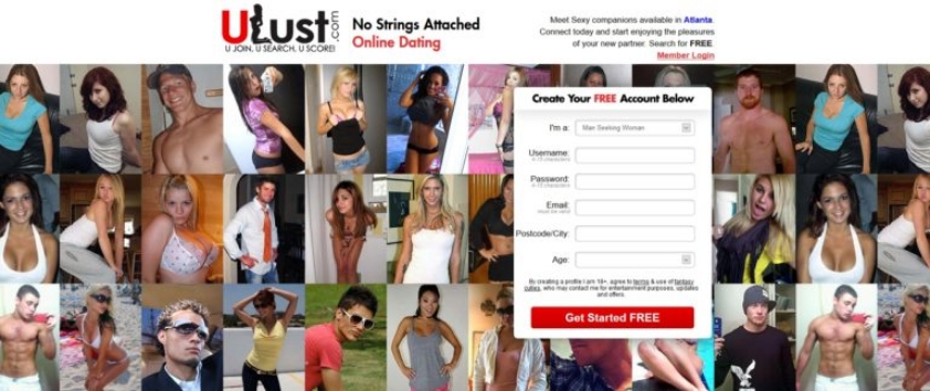 ulust.com dating site homepage